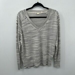 ANTHROPOLOGY MOTH XL GREY Minimalist woman simple lightweight career tunic